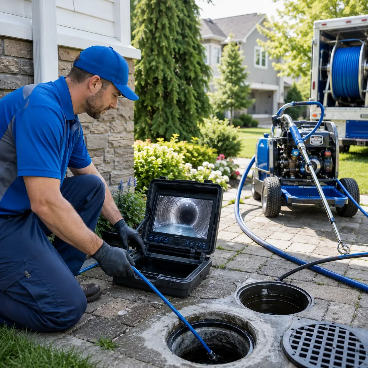 Outdoor drain cleaning professionals serving Kingman, ME