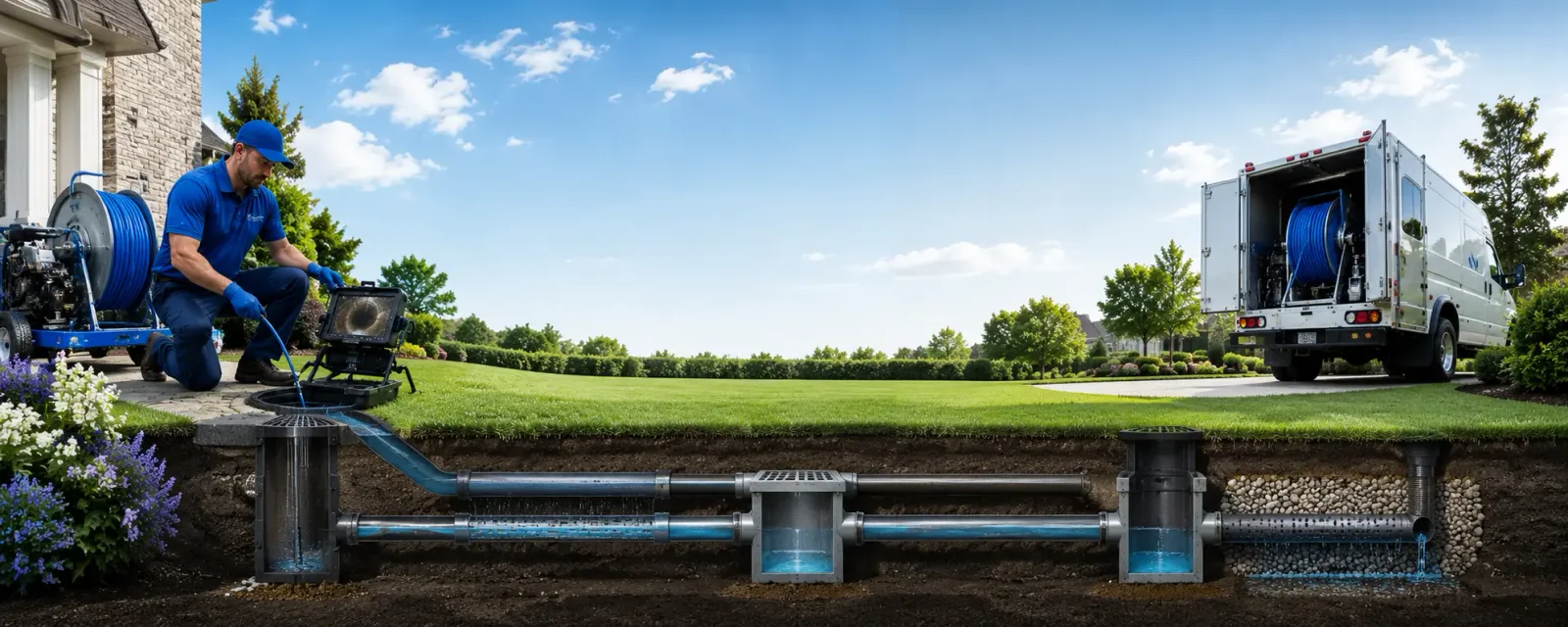 Outdoor drain cleaning information for Kingman, ME